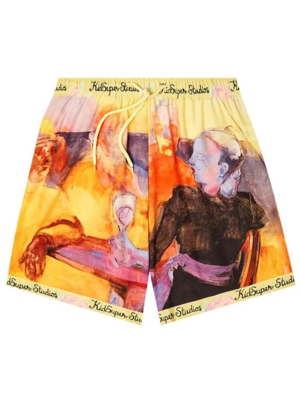 KidSuper Printed Shorts -  Sad At The Bar. XL